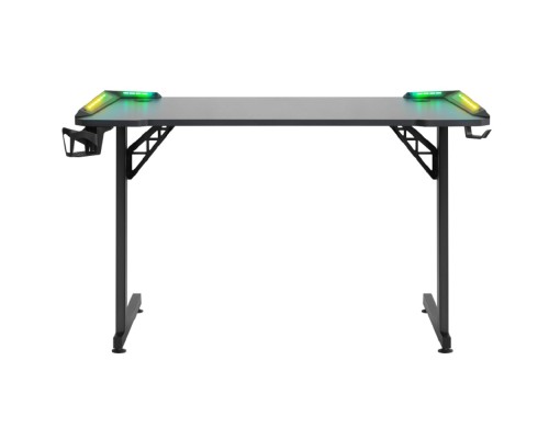 [Офисные кресла] Игровой компьютерный стол Idol RGB,подвес круж+гарн.,черн,120 DEFENDER (64333)