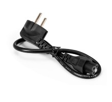 Exegate EX297813RUS Кабель питания ноутбуков ExeGate Power PC5-0,5P (Евровилка Schuko->C5, VDE-250V-3*0.5mm2, медь, черный, 6A, 0.5м)