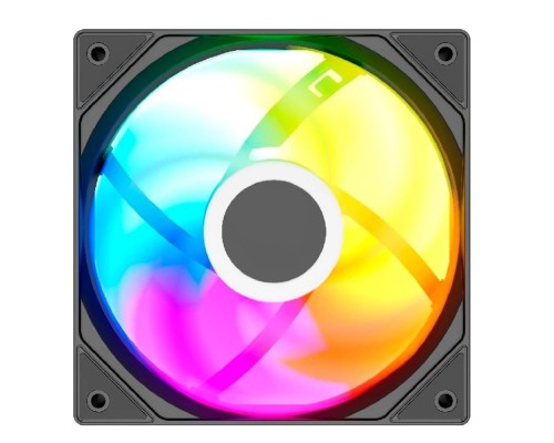 [Вентиляторы] Powercase Вентилятор (M53-14 ARGB) Black 140x140x25mm (PWM, 80шт./кор, 4pin PWM (M+F)+ 3pin ARGB (M+F), 600-1800±10% об/мин) Bulk