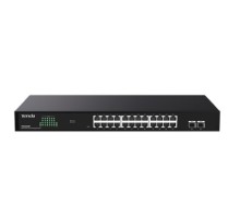 TENDA TEG2226F Коммутатор облачный управляемый, 24x1 Гбит/с, SFP 2x1 Гбит/с, установка в стойку, металлический корпус