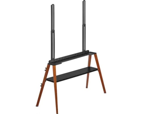 [Мобильные стойки ONKRON] Подставка для телевизора Cactus CS-ST3647BKWN черный/орех 49