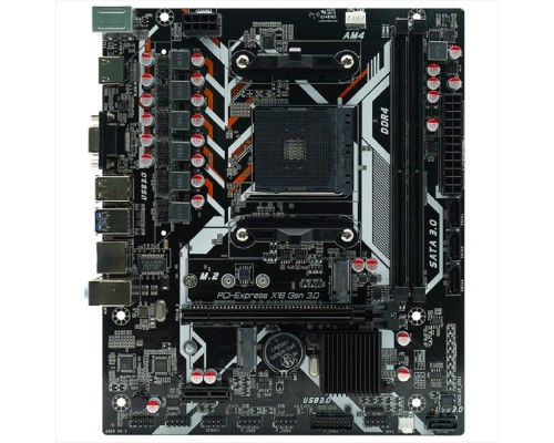 [Материнская плата] AFOX A320D4-MA5-V2 (Socket AM4, mATX, 2*DDR4(32Gb), VGA+ HDMI, 4*SATA3, 1*M.2, 1*PCIEx16/1*PCIEx1, 1*USB 2.0, 1*USB 3.0,  2 x PS/2, LAN 1*1G) RTL