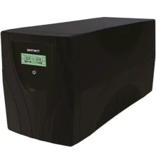 Источник бесперебойного питания SMARTWATT UPS UNI PRO LCD 1000 линейно-интерактивный SIN, мощность 1000/700 ВА/Вт, напольный, LCD дисплей, Shuko CEE7/4 - 3 шт. , IEC C13 - 3 шт.