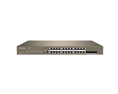 [Сетевое оборудование] IP-COM G5328XP-24-410W Коммутатор управляемый PoE L3, 26 портов, 24x1 Гбит/с, SFP+ 4x10 Гбит/с