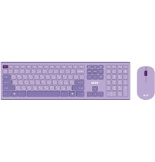 Acer OCC205 [ZL.ACCEE.00D] Комплект (клавиатура+мышь) клав:фиолетовый мышь:фиолетовый USB беспроводная slim 