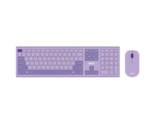 [Acer] Acer OCC205 [ZL.ACCEE.00D] Комплект (клавиатура+мышь) клав:фиолетовый мышь:фиолетовый USB беспроводная slim 