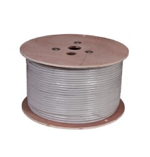 Rexant (02-0321 ) Кабель витая пара, U/FTP, CAT 6A, ZH нг(А)-HF (LSZH), 4х2х0,57 мм, 23AWG, INDOOR, SOLID, серый, 305м PRO