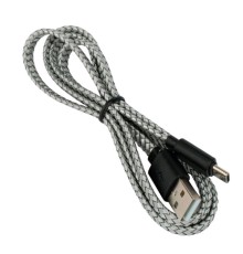 Cablexpert Кабель плоский USB2.0 AM/Type-C, 3А, 18Вт, QC3.0, медь, оплетка, Pro, 1м, серый, пакет (CC-USB2-AMCM-FL-1M)