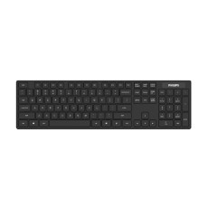 Philips Беспроводная Клавиатура SPK6103, 2,4 GHz 104 клав, русская заводская раскладка, бесшумная,  чёрный