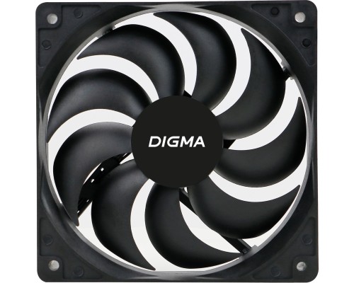 [Вентиляторы Eurocase] Вентилятор Digma DFAN-120-9 120мм черный 3-pin 4-pin (Molex)Ret