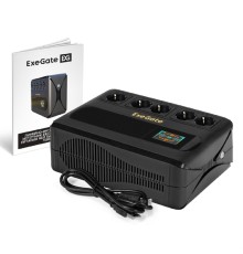Exegate EX298095RUS ИБП ExeGate NEO Smart BU-1000.LCD.AVR.5SH.RJ.USB <1000VA/500W, цветной LCD-дисплей, AVR, 5*Schuko, RJ45/11, USB, Black>