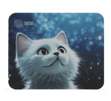 Коврик для мыши Cactus White Cat 220x180x2мм (CS-MPC-P06XS)