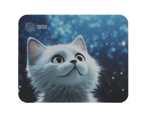 [Кактус коврики] Коврик для мыши Cactus White Cat 220x180x2мм (CS-MPC-P06XS)