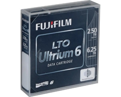 [Сетевые системы хранения данных] Fujifilm LTO-6 RW 6,25TB (2,5Tb native) Tape [16310732] аналог 00V7590 / C7976A