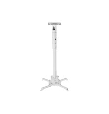 Wize Pro PR24A-W состоящий из крепления+штанги 46-61 см +площадки к потолку для проектора, макс. расстояние между крепежными отверстиями 430 мм, наклон +/- 25°, поворот +/- 6°, вращение 360°, до 23 кг