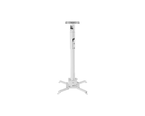 [Крепежи для проекторов] Wize Pro PR24A-W состоящий из крепления+штанги 46-61 см +площадки к потолку для проектора, макс. расстояние между крепежными отверстиями 430 мм, наклон +/- 25°, поворот +/- 6°, вращение 360°, до 23 кг