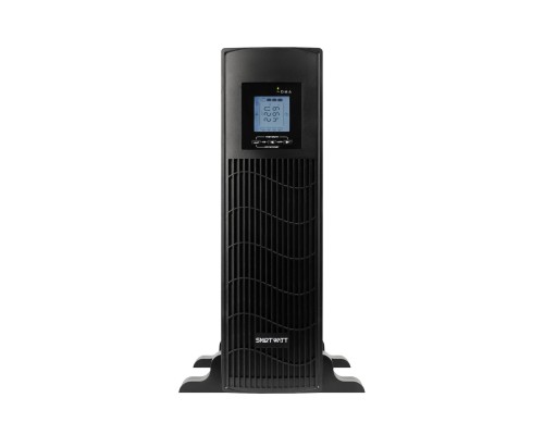 [Смартватт] Источник бесперебойного питания SMARTWATT UPS DATA 3kVA линейно-интерактивный SIN, мощность 3000/2400 ВА/Вт, стоечный/напольный, LCD дисплей, IEC C13 - 6 шт., Shuko CEE7/4 - 1 шт.