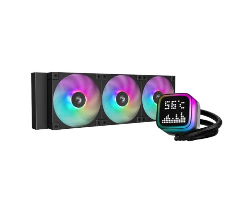 [Вентилятор] Кулер с водяным охлаждением Deepcool LP360 ARGB Soc-AM5/AM4/1200/1700/1851 черный 4-pin 38.71dB Al LCD 350W 1716gr Ret (R-LP360-BKMSNC-G-1)