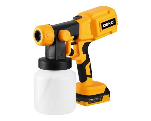 [Краскопульты] Краскопульт аккумуляторный DEKO SG20DK, 20В, 800 мл, 1x3.0Ач [083-1133]