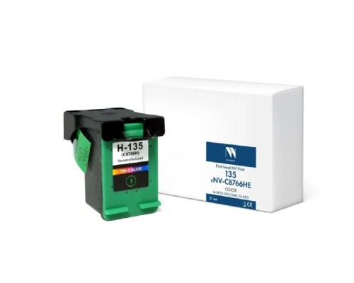 [Расходные материалы] Струйный картридж NVP 135 (NV-C8766HE) Color для HP DJ 5743/6943, OJ 6313 (21мл) совместимый