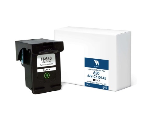 [Расходные материалы] Струйный картридж NVP 650 (NV-CZ101AE) Black для HP DJ 1015/2515/3515/4515 (18 мл) совместимый