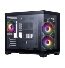 1STPLAYER MEGAVIEW MV6-TP ARGB Black / mATX / 3x120mm ARGB fans / MV6-TP-BK-2FC7R-1FC7