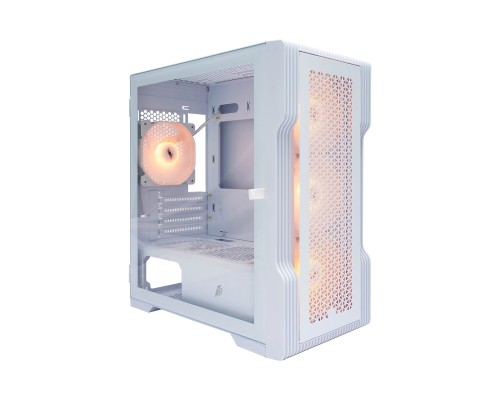 [Корпус] 1STPLAYER TRILOBITE T3 ARGB White / mATX / 4x120mm ARGB fans / T3-WH-4F7-W