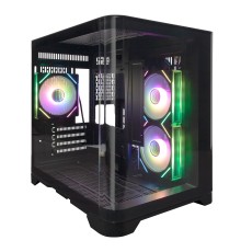 1STPLAYER UVIEW UV5 ARGB Black / mATX / 3x120mm ARGB fans / UV5-BK-2FC7R-1FC7