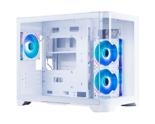 [Корпус] 1STPLAYER UVIEW UV6 ARGB White / mATX / 3x120mm ARGB fans / UV6-WH-2FC7R-W-1FC7-W