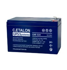 C.ETALON Аккумулятор CHR 12-9 (12 В 9 Ач,Нож F2 (Faston))