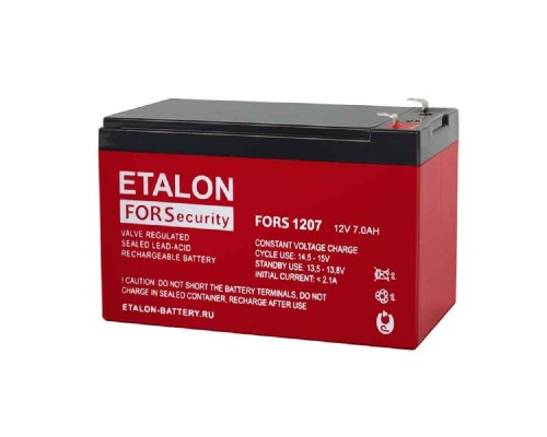 [Эталон] ETALON Аккумулятор FORS 1207 (12 В 7 Ач,Нож F1 (Faston))