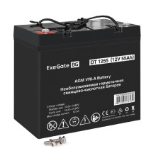 Exegate EX297556RUS Аккумуляторная батарея ExeGate DT 1255 (12V 55Ah, болт М6)