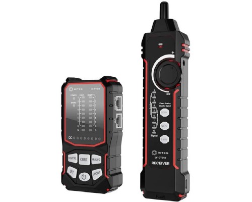 [Монтажный инструмент] 5bites Тестер-трассоискатель кабеля 5bites LY-CT016 UTP / STP / TEL / POE / NCV / PLUG TEST
