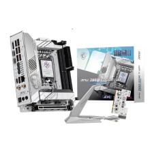 Материнская плата MSI MPG Z890I EDGE TI WIFI Z890, LGA1851, 4*DDR5, 2*PCIEx16, 1*PCIEx1, 5*M.2, 2*TypeC, 4*USB3.2Gen2, 6*USB3.2Gen1, 5*USB2.0, 4*SATA3.0, 5G, 2*Type-C DP, HDMI, ATX, RTL