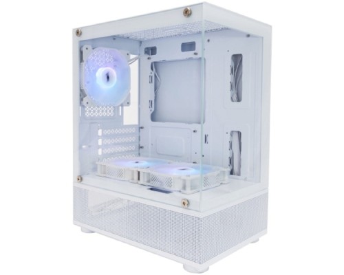 [Корпус] 1STPLAYER MIKU Mi2-A ARGB White / mATX / 3x120mm ARGB fans / Mi2-A-WH-2FC7R-W-1FC7-W