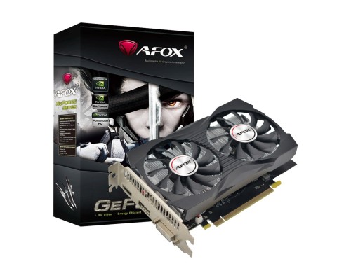 [Видеокарта] Видеокарта AFOX Geforce GTX1050 4GB GDDR5 128Bit  DVI/HDMI/DP ATX 2FAN (AF1050-4096D5H4-V2)