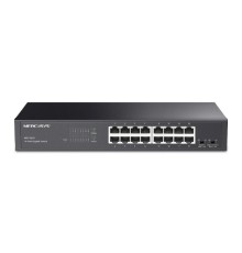 Mercusys MS116GS Коммутатор с 16 гигабитными портами для размещения на столе или в стойке