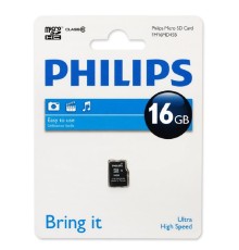Micro SecureDigital 16GB Philips microSDHC Class 10 (FM16MD45B/97)