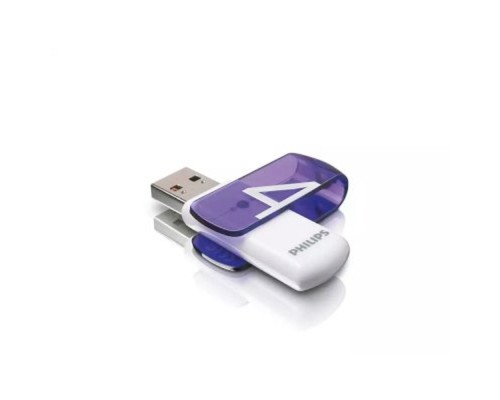 [Носитель информации] PHILIPS USB Drive 4GB VIVID2.0 4GB, USB 2.0