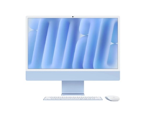 [Моноблок] Apple iMac 24-inch 2024 [MWUF3HN/A] (КЛАВ.РУС.ГРАВ.) Blue 24