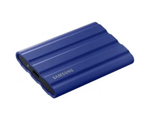 [Носитель информации] Samsung Portable SSD 2TB T7 Shield <MU-PE2T0R/EU> синий (USB3.2 Gen2, up to 1050/1000Mbs, 3D TLC, 