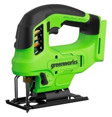 Greenworks GD24JS90 Лобзик 24V, бесщеточный, 90 мм, 0-3000/мин,LED, без АКБ и ЗУ [3601707]