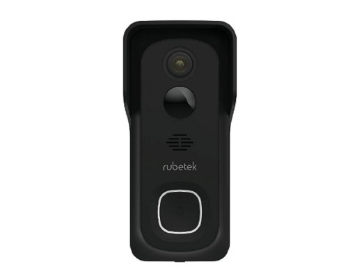 [Домофония] RUBETEK RV-3440 Видеозвонок на батарейках (цв. чёрный), 2 Мп, 1/2.9' CMOS, объектив 2.4 мм, ONVIF/WebRTC/RTSP, слот microSD, Wi-Fi 2.4 ГГц, PIR датчик 100°, 6700 мАч, IP65, металл