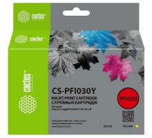Картридж струйный Cactus CS-PFI030Y PFI-030Y желт.пигм. (55мл) для Canon imagePROGRAF TA-20/30
