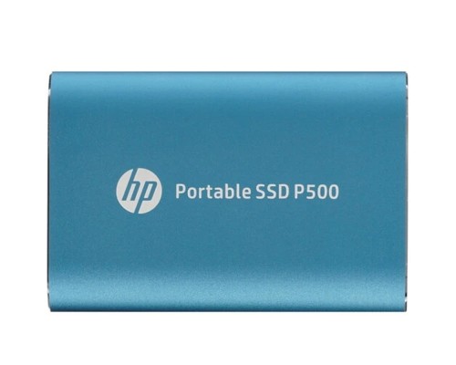 [носитель информации] HP Portable SSD 500GB External P500 Series Blue <7PD54AA#ABB> (USB 3.2 Gen2 Type-C, up to 370/200Mbs, 300TBW