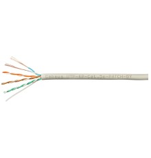 Cabeus UTP-4P-Cat.5e-PATCH-GY Кабель витая пара UTP (U/UTP), категория 5e, 4 пары, (24 AWG), многожильный, PVC нг(А)-LS, серый (305 м)