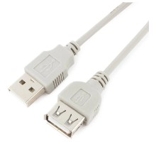 Cablexpert Кабель-удлинитель USB2.0 CC-USB2-AMAF-6, AM/AF, медь, 1.8м, серый, пакет (CC-USB2-AMAF-6-N), ранее CC-USB2-AMAF-6