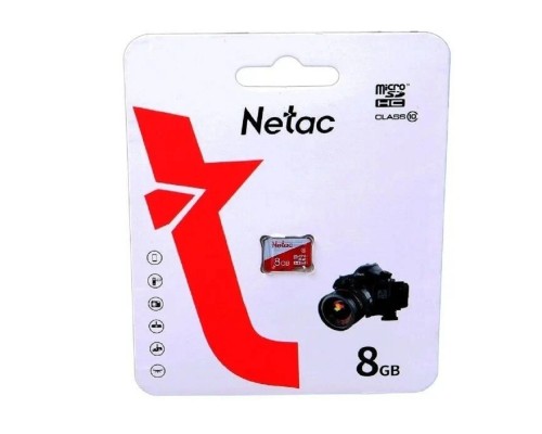 [Карта памяти ] Micro SecureDigital 8GB Netac P500 ECO <NT02P500ECO-008G-S>  (без SD адаптера)