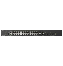 D-Link DXS-3410-32SY/A1A Управляемый L3 стекируемый коммутатор с 28 портами 10GBase-X SFP+ и 4 портами 25GBase-X SFP28
