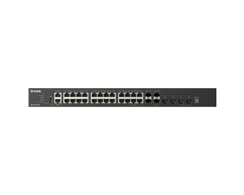 [Сетевое оборудование] D-Link DXS-3410-32SY/A1A Управляемый L3 стекируемый коммутатор с 28 портами 10GBase-X SFP+ и 4 портами 25GBase-X SFP28